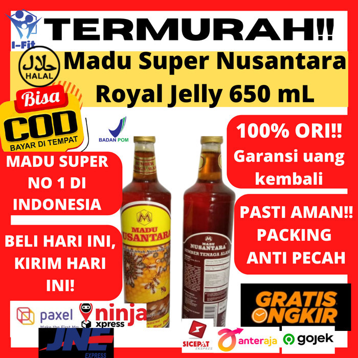 

MADU NUSANTARA SUPER 650 ml Madu Murni 100% Original