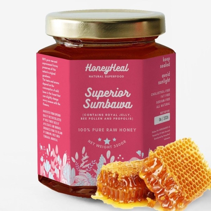 

100% MADU ORGANIK MURNI HUTAN LIAR SUMBAWA SUPER ROYAL JELLY PROPOLIS