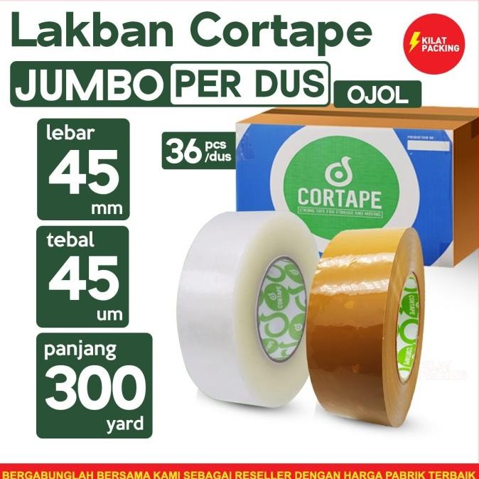 

LAKBAN 45MM X 300 METER - LAKBAN JUMBO 2 INCH DUS-OJOL ASLI