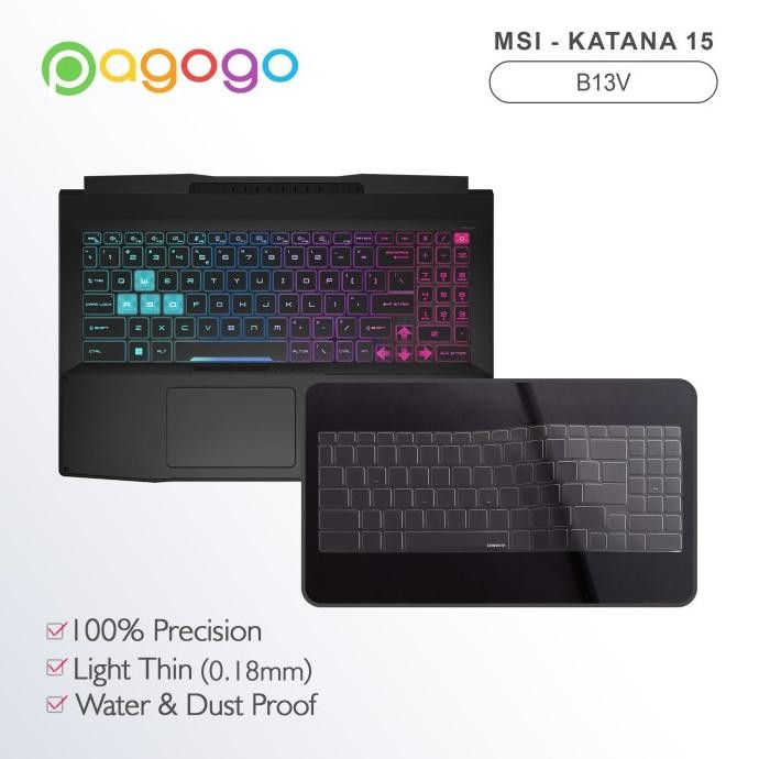 SKIN KEYBOARD PROTECTOR MSI KATANA 15 B13V B13VEK B13VFK B13VGK BENING STOK TERBATAS