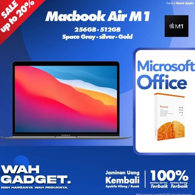 (Ibox) Apple Macbook Air M1 2020 256Gb 512Gb - Garansi Ibox 1 Thn