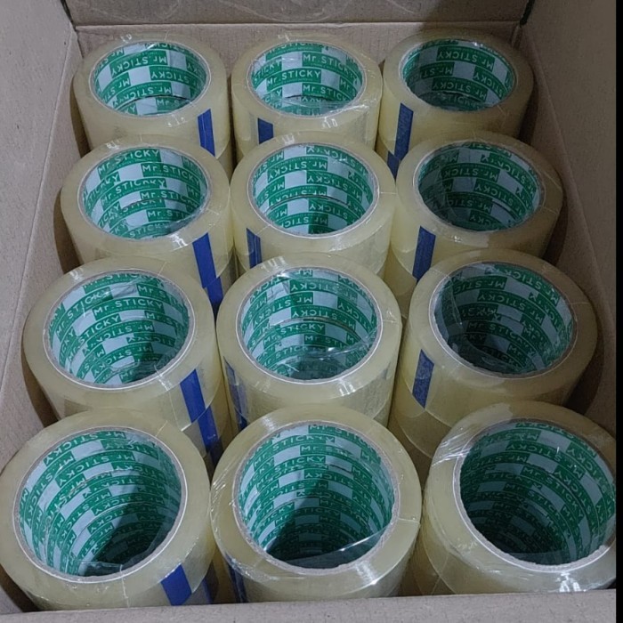

Double Tape Lakban Bening/Coklat 45Mm X 90 Yard 1 Dus 72 Rol