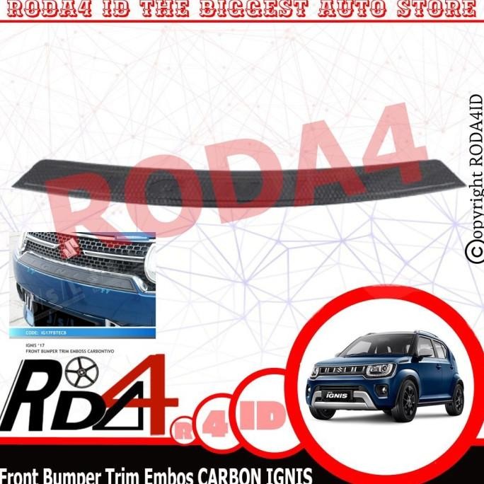 READY STOCK FRONT BUMPER TRIM EMBOSS - LIST BUMPER DEPAN IGNIS CARBON
