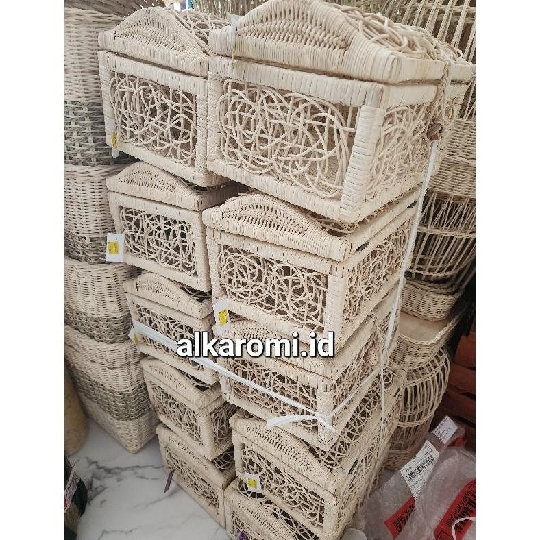 

COD Koleksi kotak Hartakarun seserahan, kerajinan rotan, karakter unik GF21