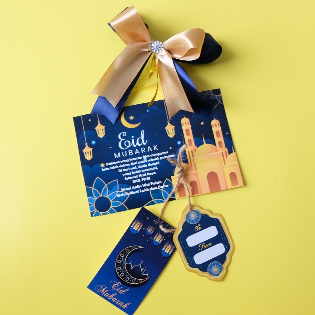 

Kartu Ucapan Lebaran / Idul Fitri / Eid Mubarak / Kartu Bingkisan / Tag Card Souvenir Hampers Edisi