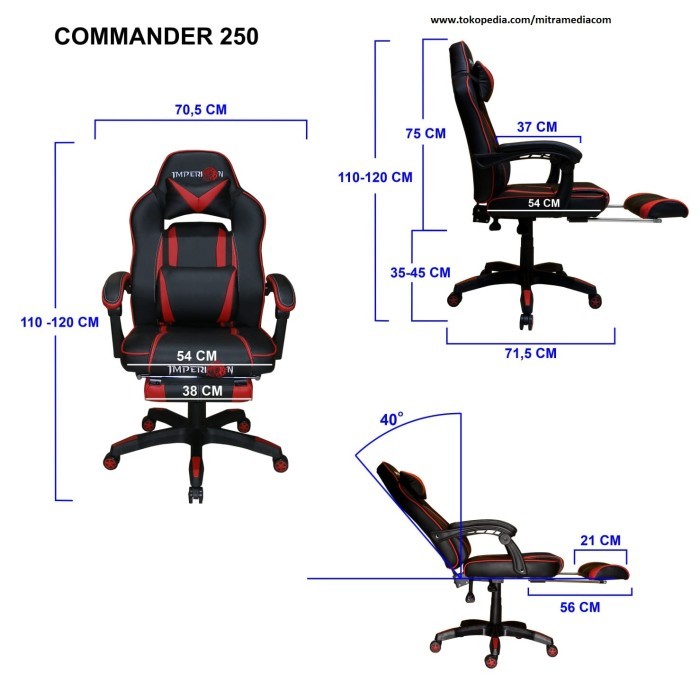 IMPERION GAMING CHAIR COMMANDER 250 / Kursi Gaming Imperion