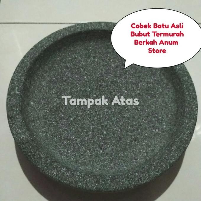 

Cobek Batu Asli Bubut Termurah 22cm dan Ulekan AS78