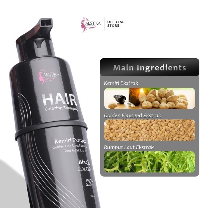 AESTIKA HAIR COLORING SHAMPOO > BERKAH AESTIKA SHAMPOO PENGHITAM RAMBUT UBAN - HAIR COLORING SHAMPOO
