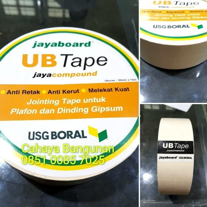 JAYABOARD UBTAPE JOINTING PAPER UB TAPE LAKBAN KASSA KOMPON GIPSUM TERBARU