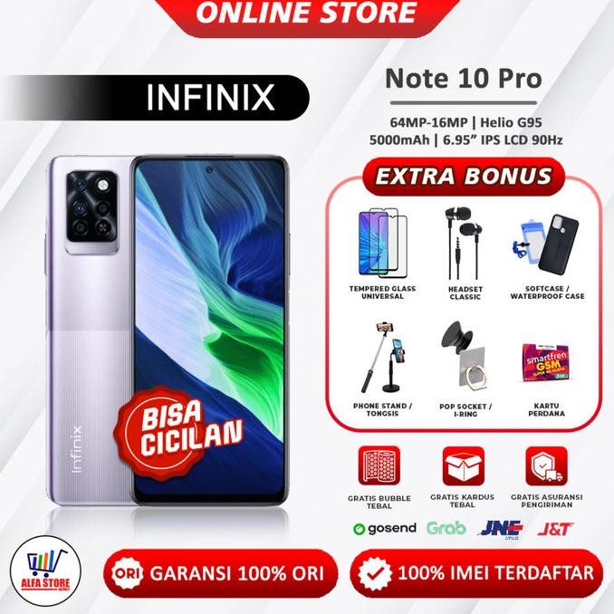 Infinix Note 10 Pro Nfc Ram 8 128 Ram 6 64 Garansi Resmi