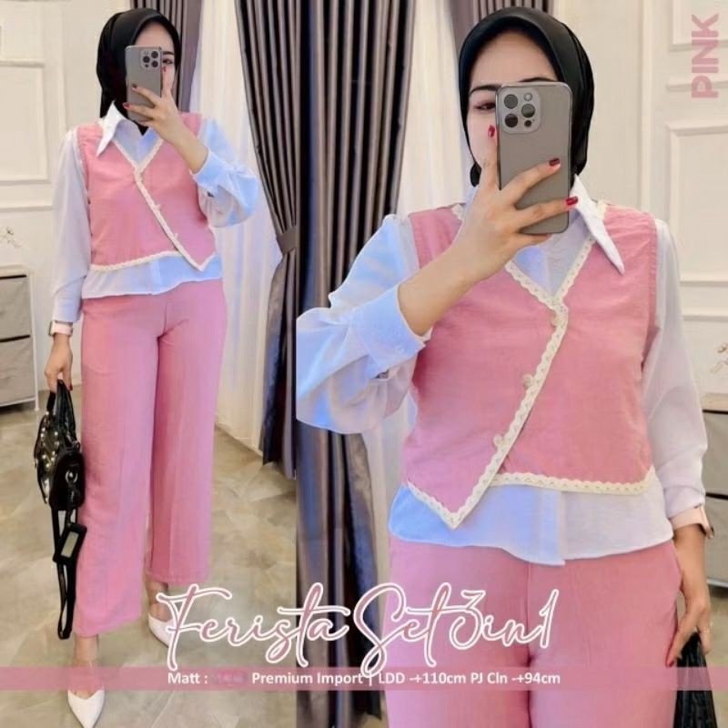 Baju Muslim Wanita Remaja Kondangan Murah 1Stel Hari Raya Oneset Tunik Perempuan Wonset Ld 100 110 1