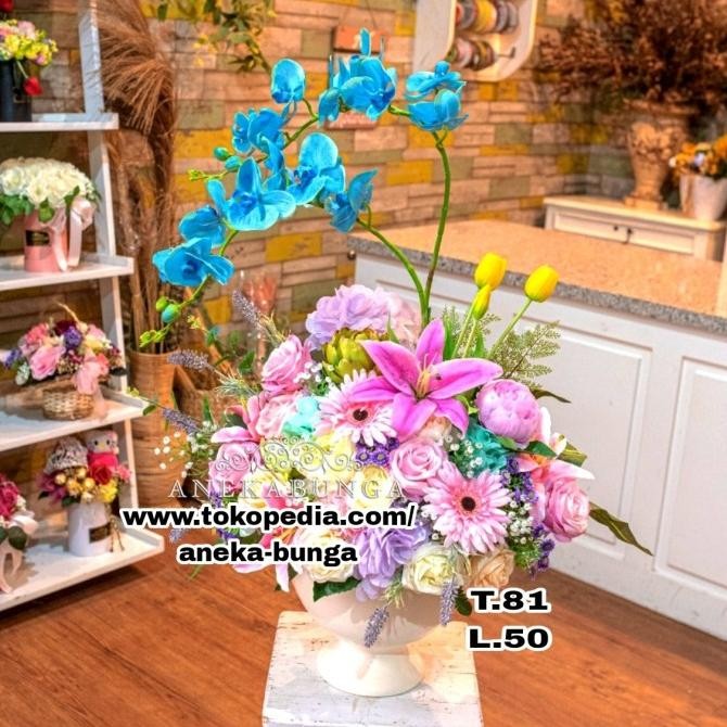 Rangkaian Bunga Plastik Artificial Flower Grand Opening Pembukaan Toko
