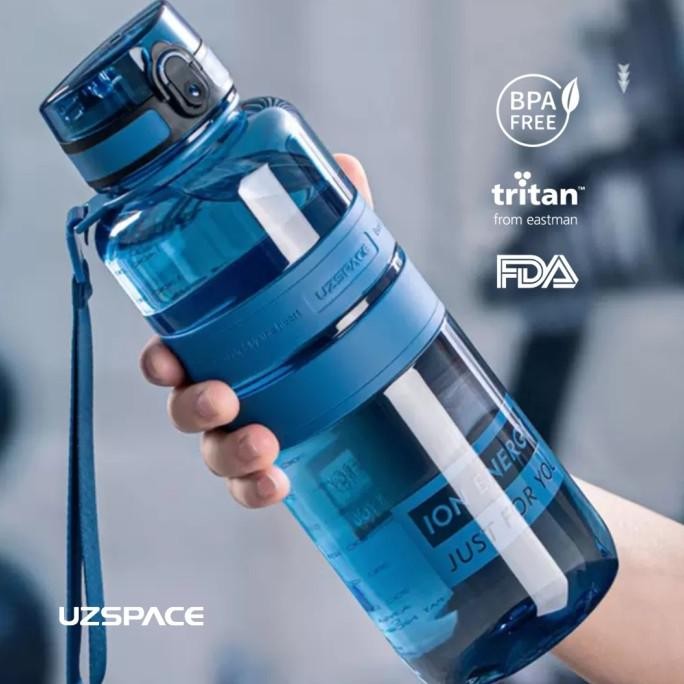 UZSPACE 5032 Botol Minum Olahraga Besar 1.5 Liter USA Tritan