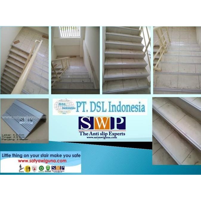 Baru Stair Nosing / Lis Tangga / Step Nosing Alumunium Snal2