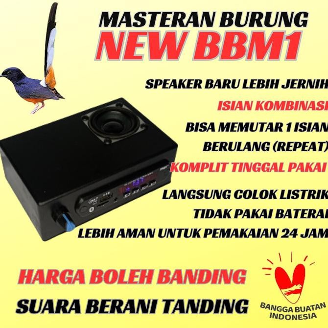 Speaker Masteran Burung Mp3 Bbm1 Alternatif Moncer Go Master Sonic