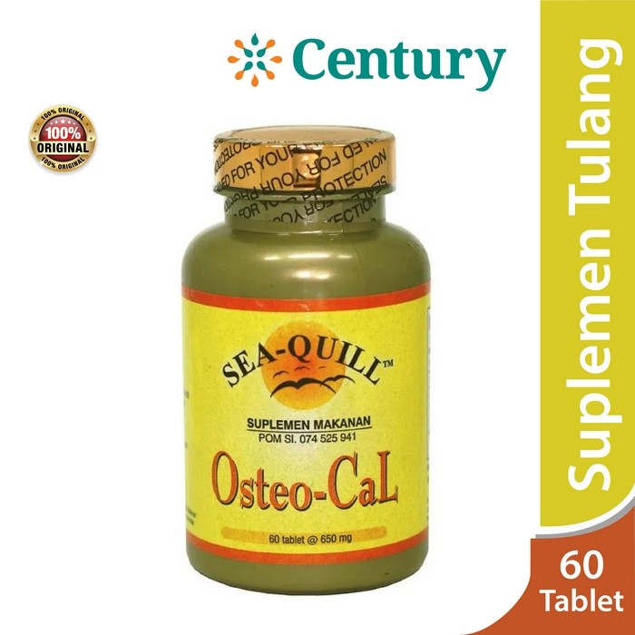 Sea Quill Osteocal 1 botol isi 60 capsul/Suplemen Tulang/Kalsium/Osteoporosis/lansia