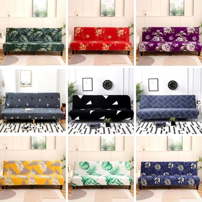 Cover Sofa Bed Informa Strecth-Sarung Penutup Sofa Bed Elastis Motif