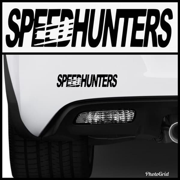 Sticker Speed Hunters Body Kaca Mobil Unik Lucu Keren