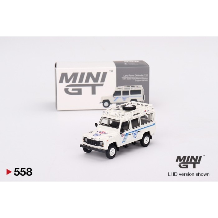 MINIGT 558 Land Rover Defender 110 1991 Safari Rally Martini Racing
