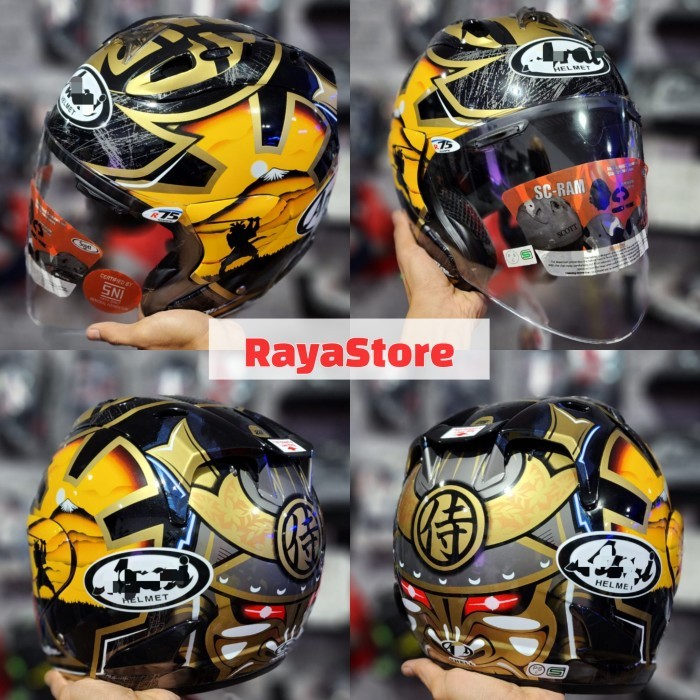 Helm Scott Ram 4 Pedrosa Samurai Gold Ram4 Sz Not Copy Tsr