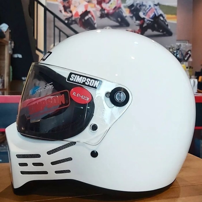 Helm Simpson M30 White Glossy