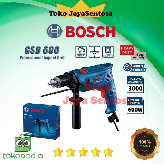 BOSCH mesin bor beton 13 mm bolak balik gsb 550