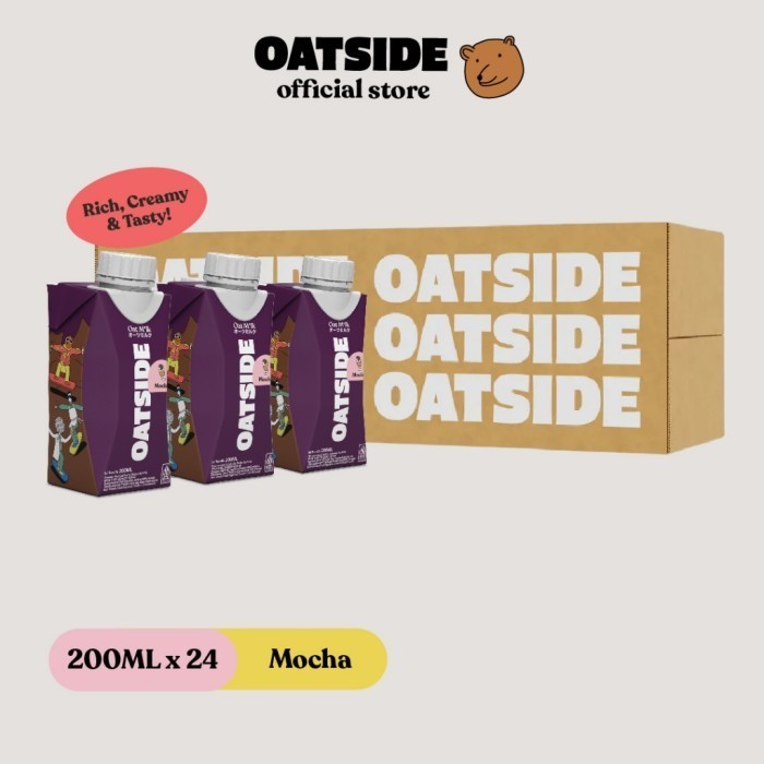 

TERLARIS TERLARIS OATSIDE MINI CAP OAT MILK MOCHA 200ML (24 PCS) (KEMASAN TUTUP BOTOL) SUSU OAT RASA