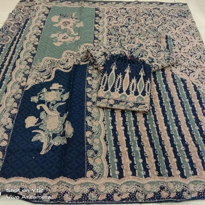 || Best seller  ~`~ KAIN BATIK CIREBON TRUSMI BATIK FARIZA DOBBY CAP TULIS SARIMBIT COUPLE ||~~~