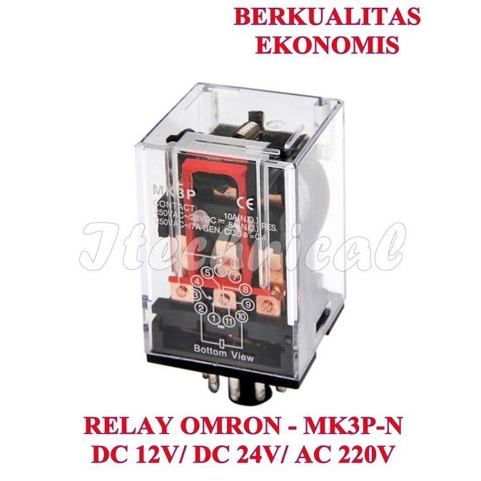 Promo RELAY MK3P MK3PN 12 PIN AC 220V / DC 12V / DC 24V COD