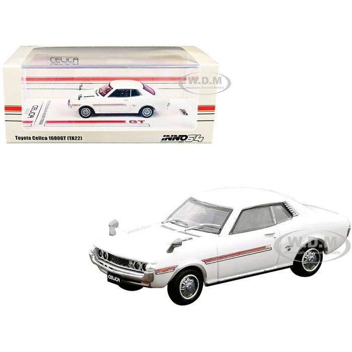 IN64-1600GT-WHI INNO64 TOYOTA CELICA 1600GT TA22 RHD WHITE DIECAST