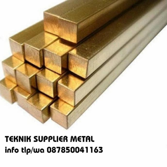 Kuningan As Kuningan Kotak 5Mm X 5Mm X 2500Mm - Kuningan Kotak