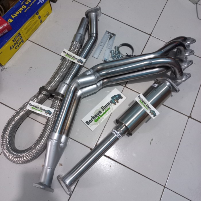 KNALPOT HEADER 421 COSTUM SET JIMNY KATANA KENALPOT RACING FLEXIBEL