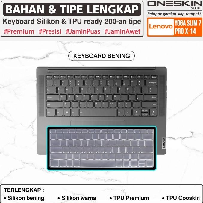 Produk Baru!! Keyboard Cover Protector Lenovo Yoga Slim 7 7i ProX-14 14ARH7 14IAH7