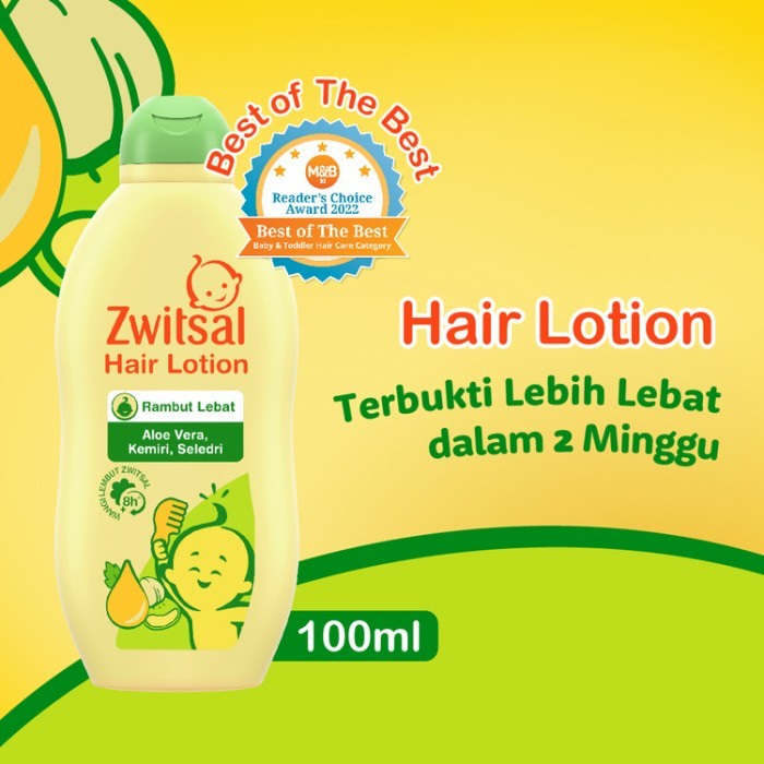 

TERMURAH Zwitsal Baby Natural Baby Hair Lotion Aloe Vera Kemiri & Seledri 100ml