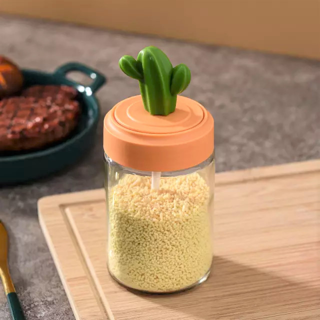 

BERMUTU MAMIMIMY BOTOL TEMPAT BUMBU DECOR MEJA / DAPUR KAKTUS SATUAN