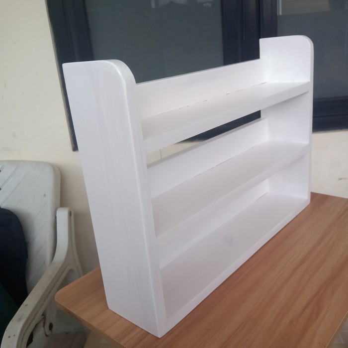 

HEMAT Custom Rak Kayu Jati Belanda/ Tempat Bumbu Dapur 50x36cm