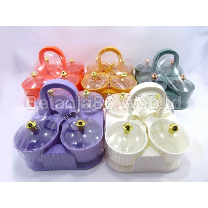 

LIMITED EDITION 1 set tempat bumbu sambal 4 wadah