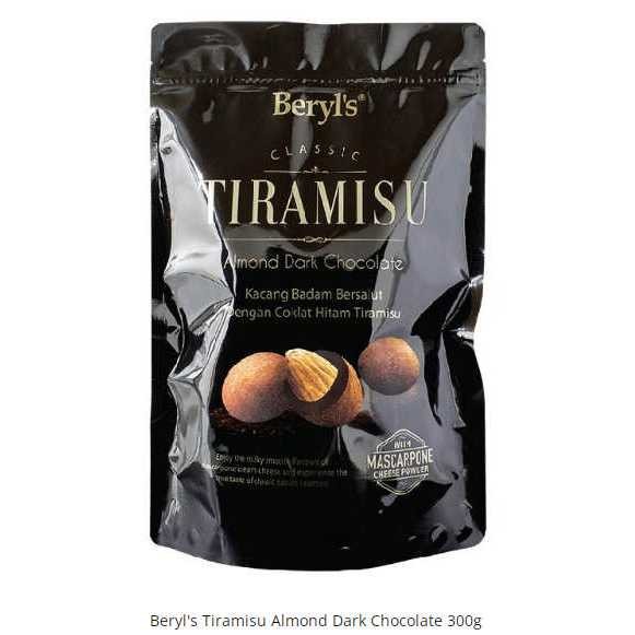 

Beryl's Classic Tiramisu Almond Pouch 300gr