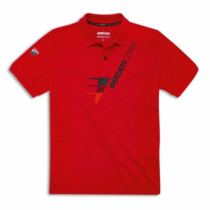 Ducati Corse MotoGP Speed Polo. Kaos Polo Pria