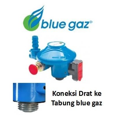 PAKET HEMAT Regulator + Selang BLUE GAS GAZ LPG Bagus Aman Murah SNI