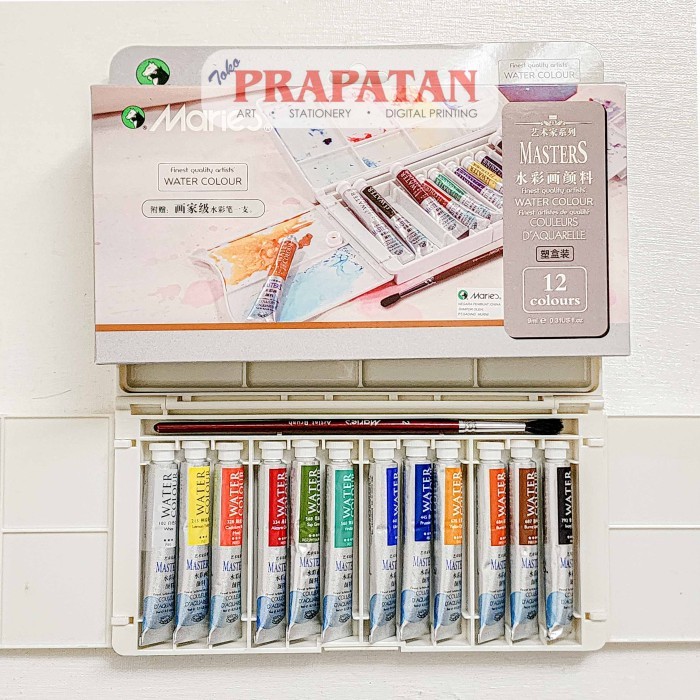 

TERBARU Maries Masters Watercolor Set W-8012 Cat Air Set BISA GOSEND!