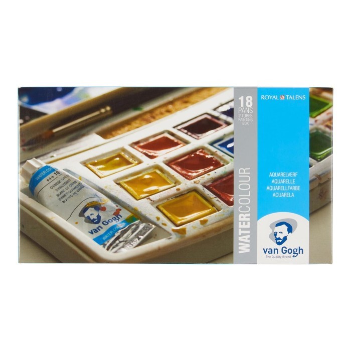 

TERBARU VAN GOGH WATER COLOUR PLASTIC SET 18 PANS 2 TUBES PROMO!