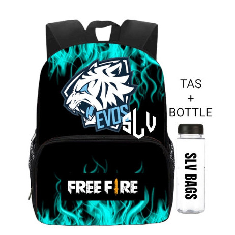 Tas Sekolah Anak Laki Laki EVOS Free Fire Terbaru FF Gaming Karakter