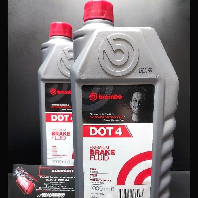 MINYAK OLI REM DOT 4 BRAKE FLUID DOT 4 BREMBO 1 LITER