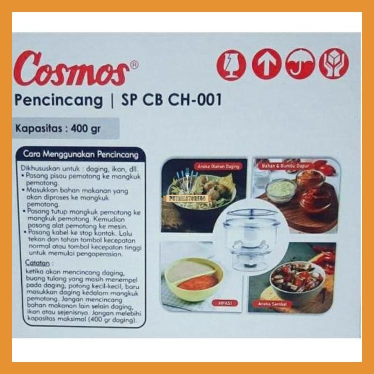 [ COSMOS] GELAS CHOPPER/ CHOPPER SET  PENCINCANG SET UNTUK BLENDER COSMOS