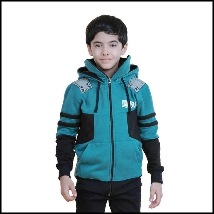 terbaru jaket sweater anak laki laki hoodie green ninja umur 4 6 8 10 12 tahun promo