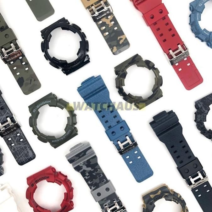 Rubber Band Bezel Strap Case Casio G-Shock Ga100 Ga110 Gd120 - Motif