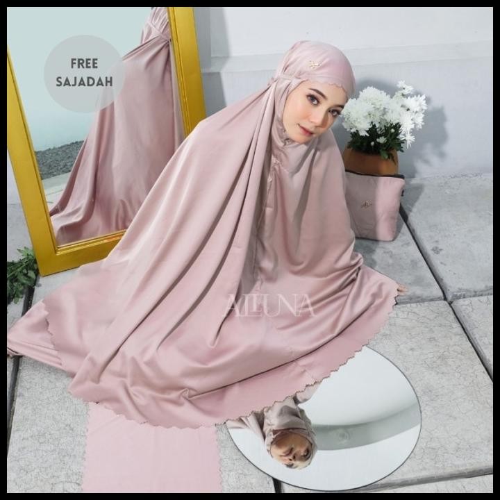 terbaru mukena - mukenah dewasa daily alluna lasercut - fashion muslim premium best seller