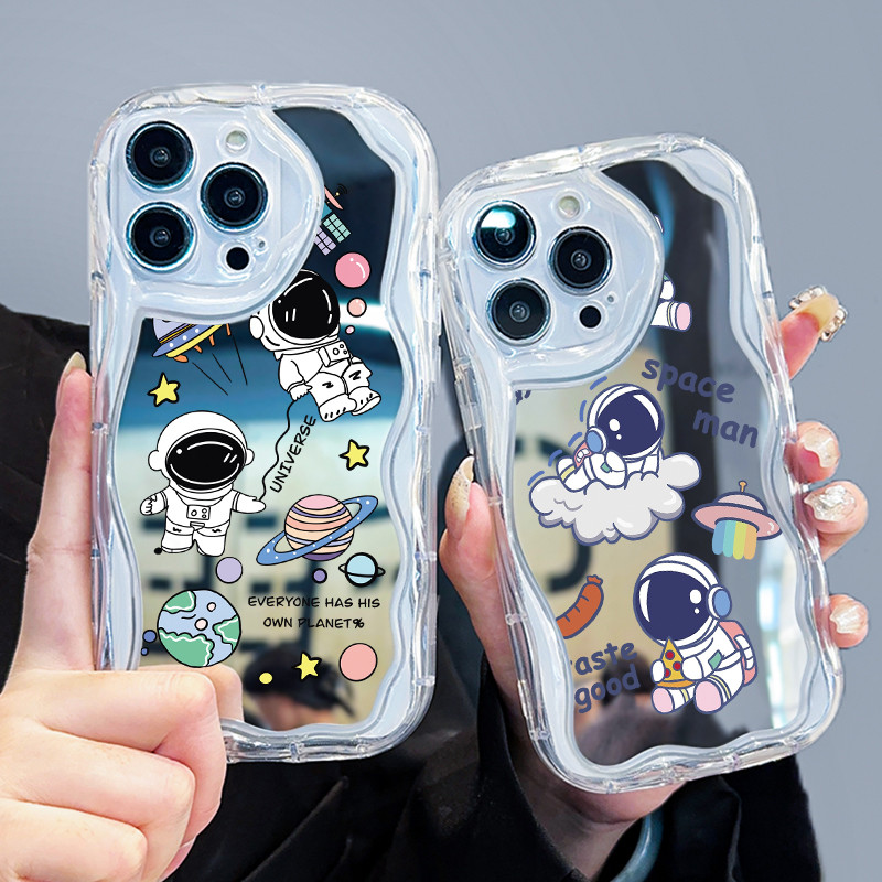 Casing Hp Untuk Samsung Galaxy S23 Plus S23 Ultra S23 FE Case Casing astronot Softcase transparan ba