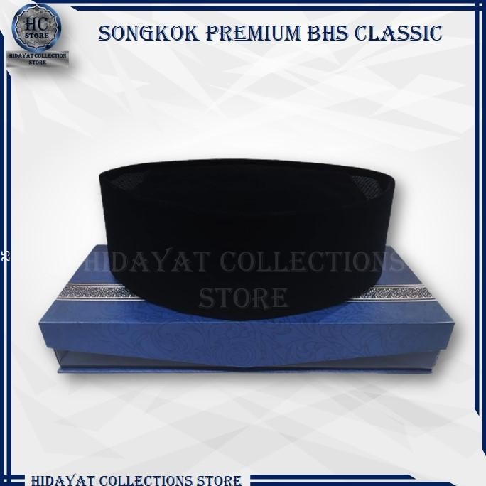Songkok Hitam BHS Classic AC Songkok BHS Premium Original
